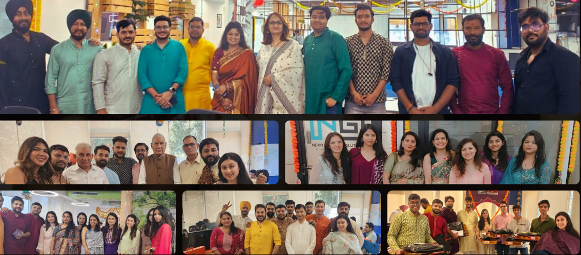 NexGen team celebrating Diwali at the office