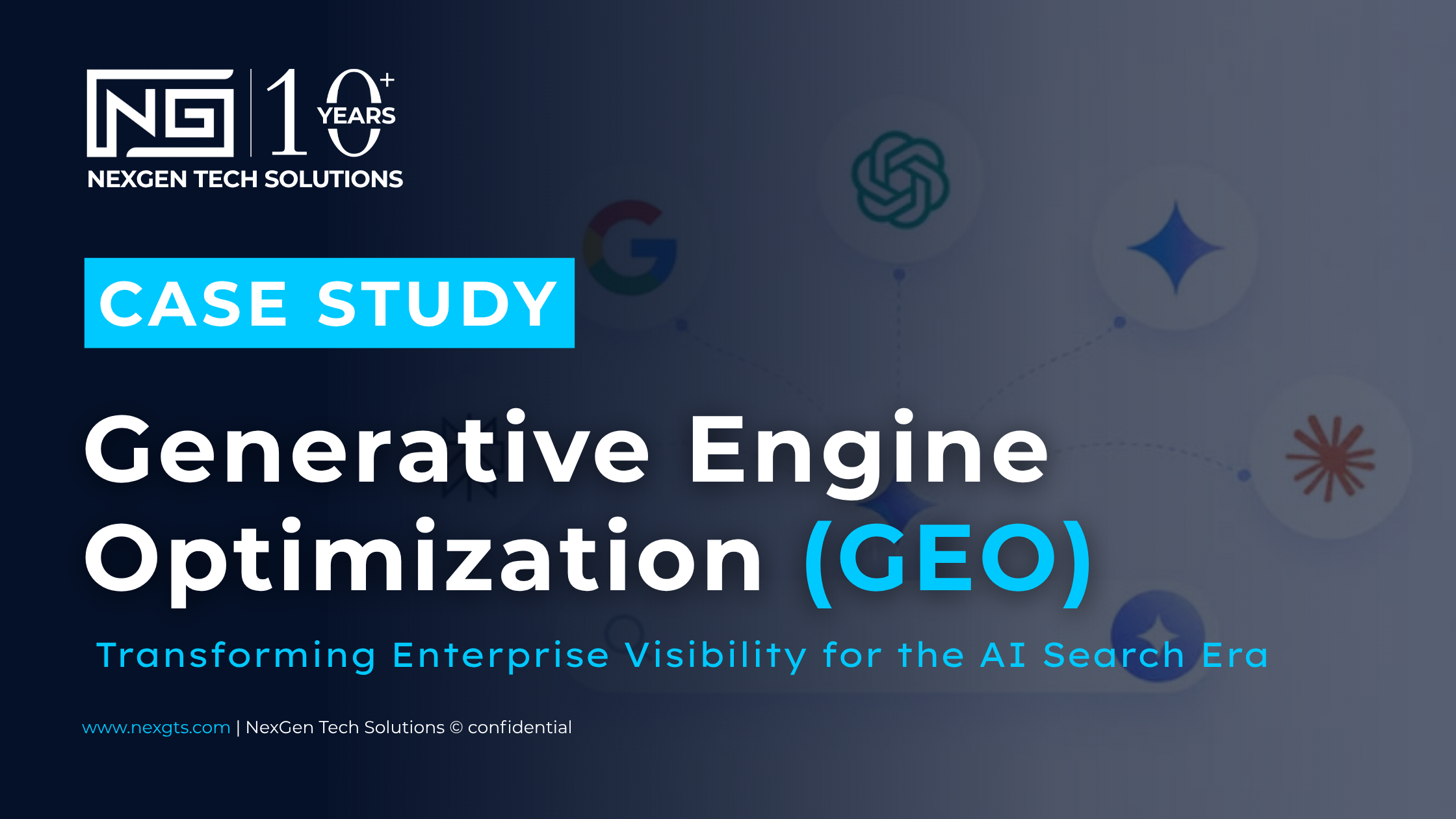 AI-powered search and website optimization dashboard