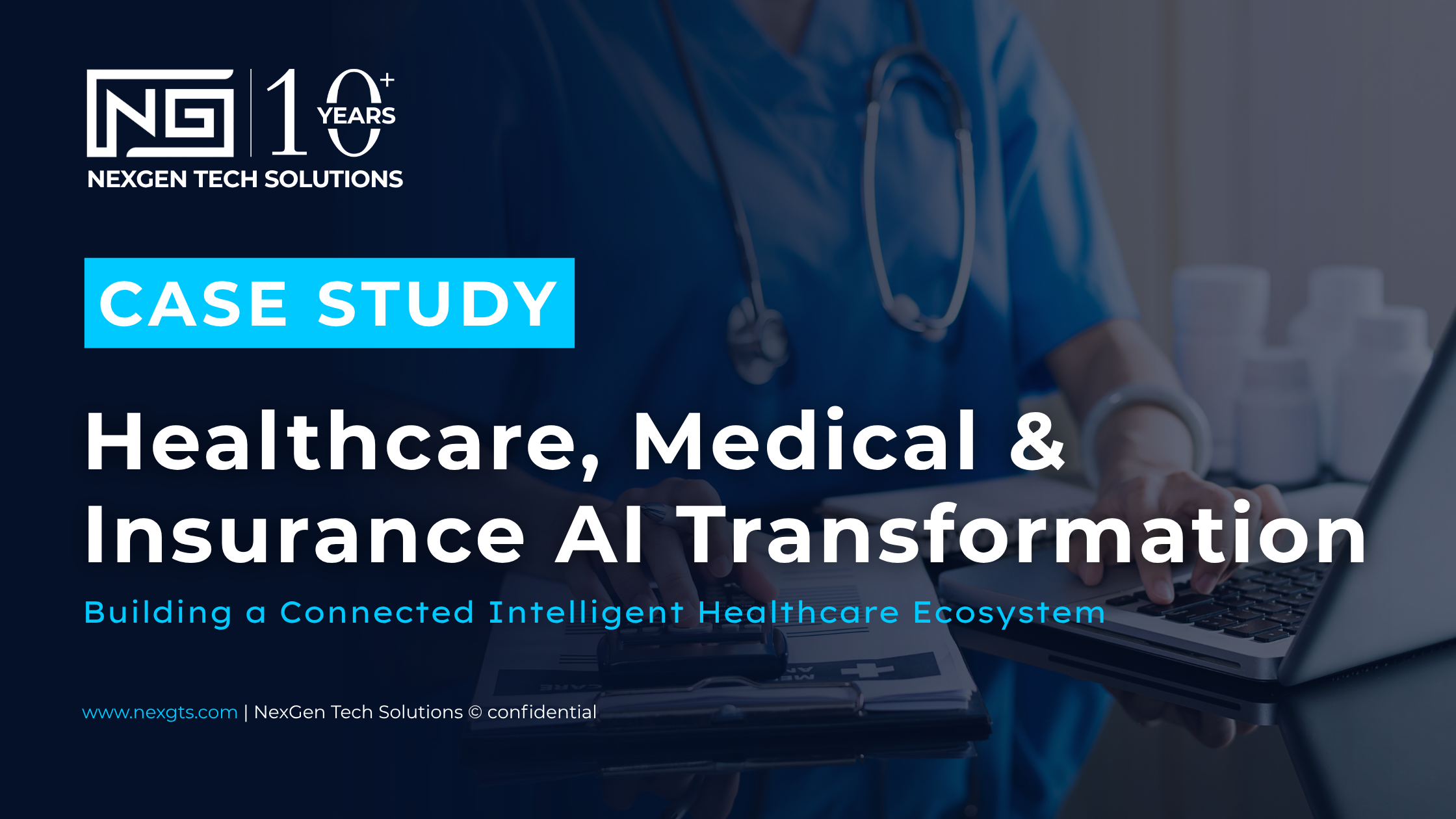 How an enterprise healthcare ecosystem can connect medical data, patient workflows, insurance operations and AI-powered automation to create a more intelligent, scalable and connected digital healthcare experience.